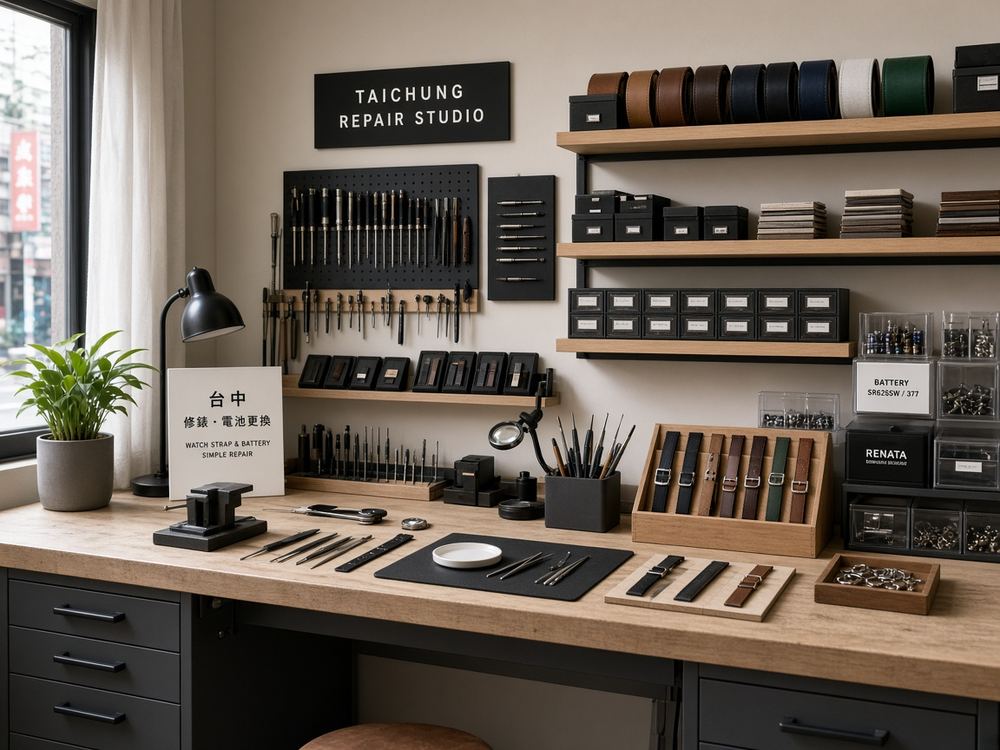 About the Watch strap/battery simple repair studio at Hidden Valley Watch Desk