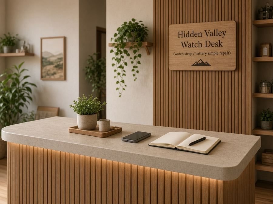 Contact desk at Hidden Valley Watch Desk in Taichung