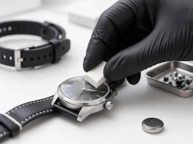 Crystal polish at Hidden Valley Watch Desk